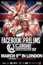 Watch Cage Warriors 52 Facebook Preliminary Fights Movie25