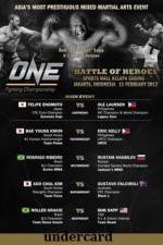 Watch ONE FC 2 Battle of Heroes Undercard Movie25