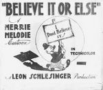 Watch Believe It or Else (Short 1939) Movie25